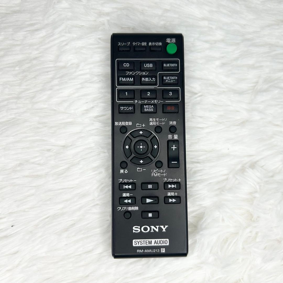 SONY　HCD-SBT40　CDプレーヤー　Bluetooth　リモコン