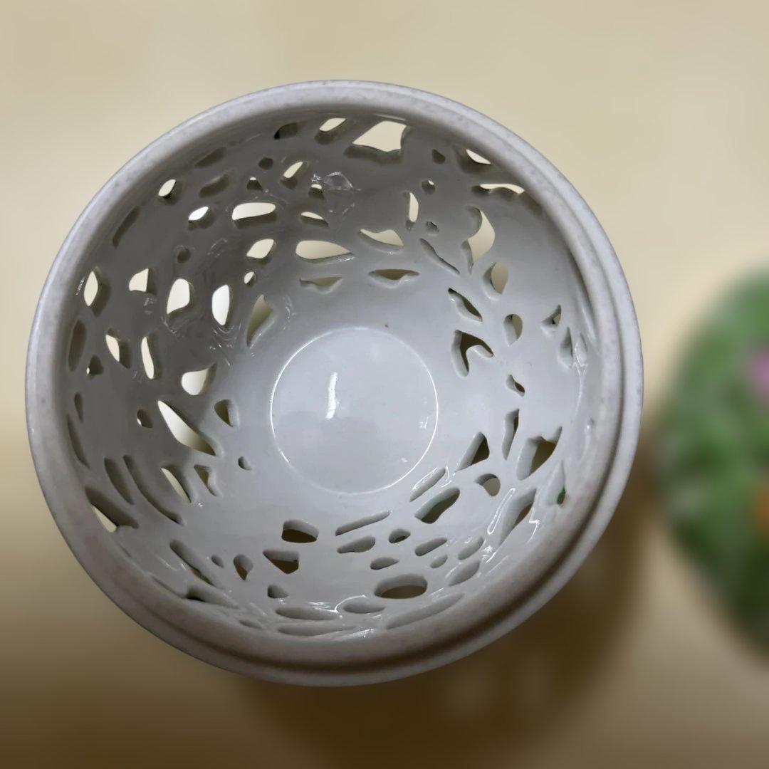 ヘレンド　ボンボにエール　いちご　透かし　小物入れ