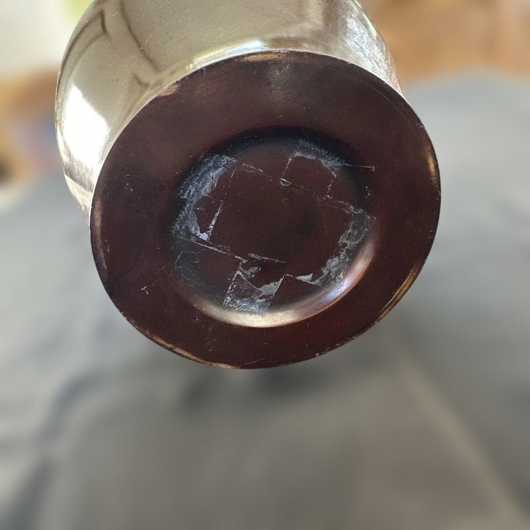 【アンティーク　骨董品】真鍮製　銅製　花瓶　花器　茶道具　銅鉄器　フラワーベース