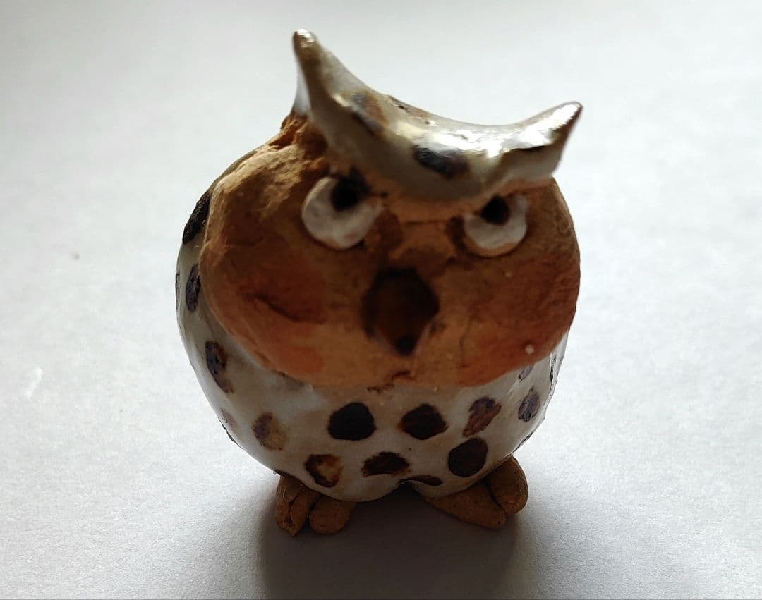 ささきようこ作/陶人形 ふくろう