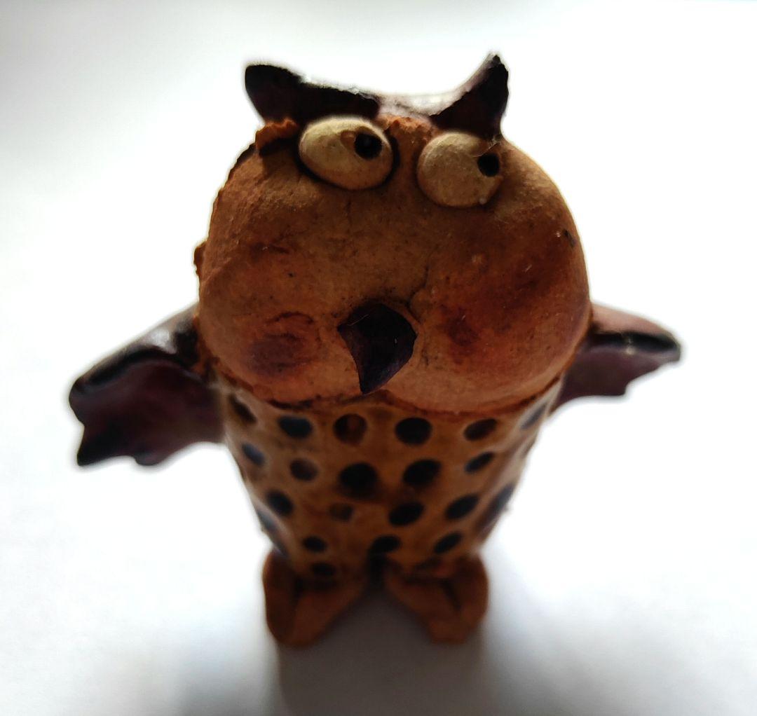 ささきようこ作/陶人形 ふくろう