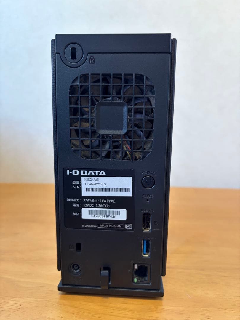 外付けハードディスク・ドライブ I-O DATA HDL2-AA6E NAS 6TB