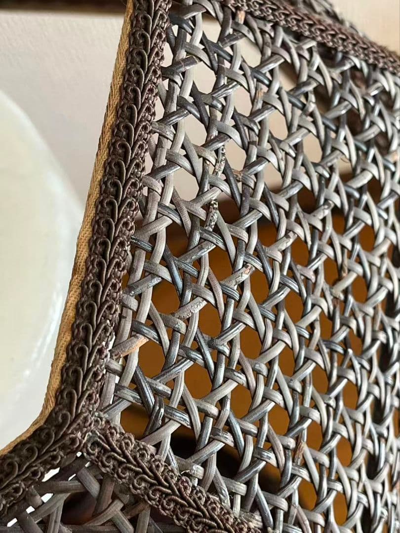 天然素材　籐　アンティークランプ　貴重　古美術品