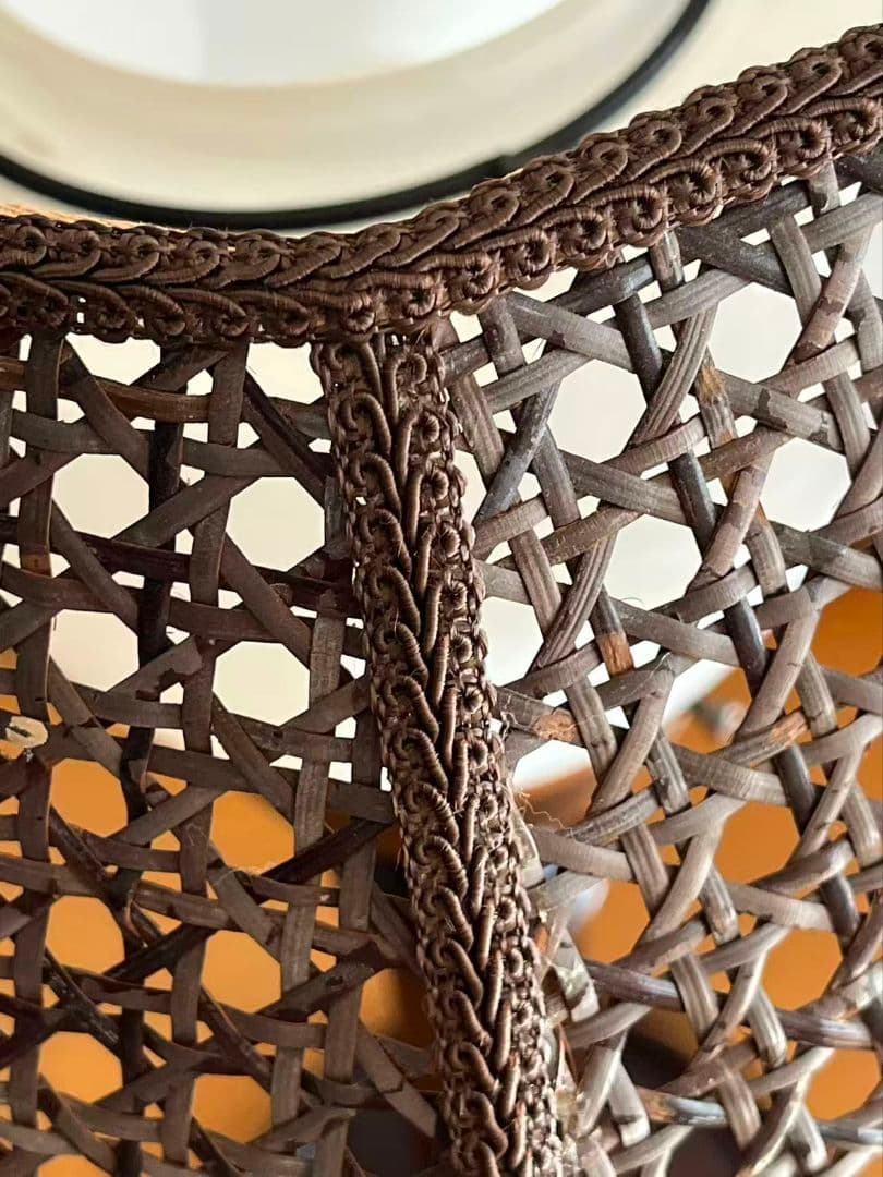 天然素材　籐　アンティークランプ　貴重　古美術品