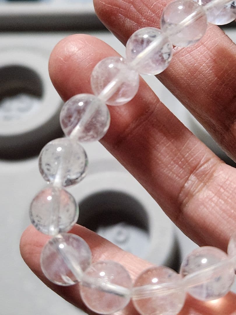 天然石ブレスレット　ブルーニードルクォーツ