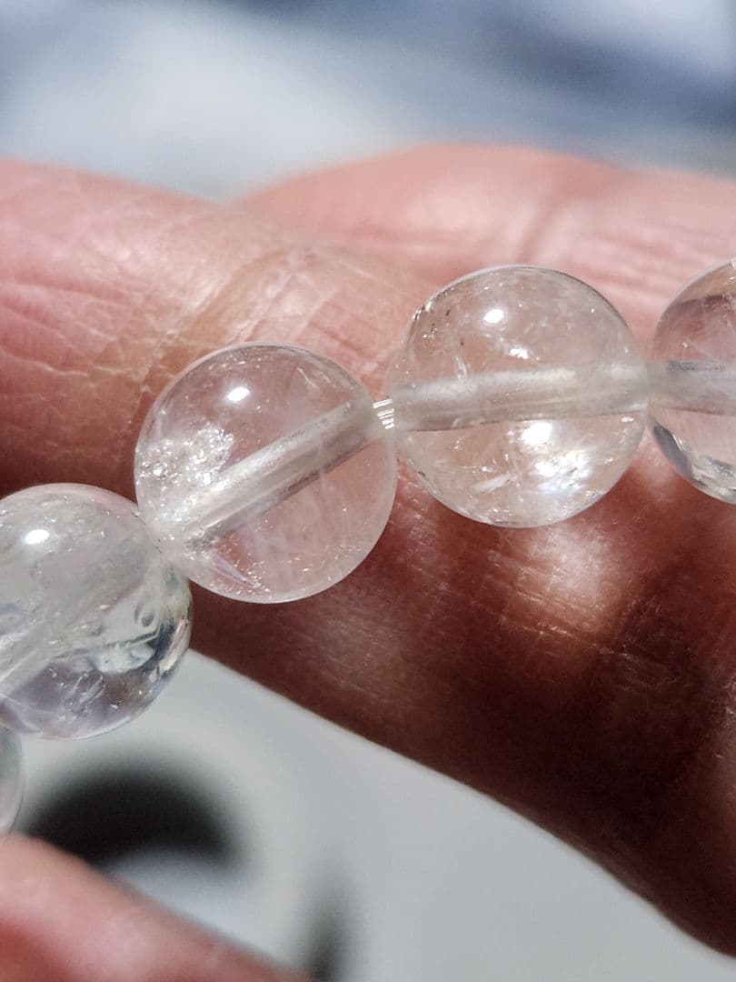 天然石ブレスレット　ブルーニードルクォーツ