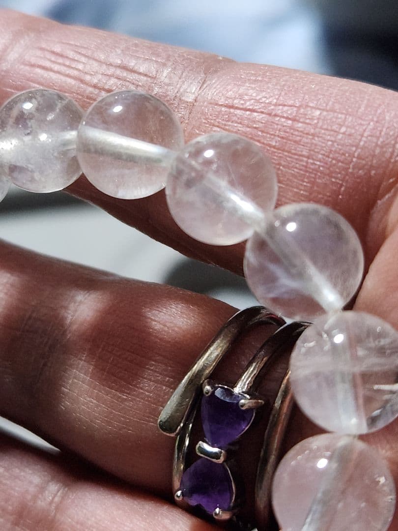 天然石ブレスレット　ブルーニードルクォーツ