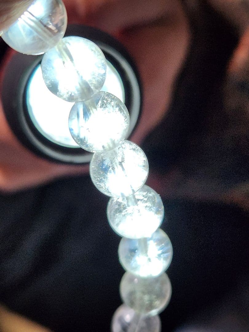 天然石ブレスレット　ブルーニードルクォーツ