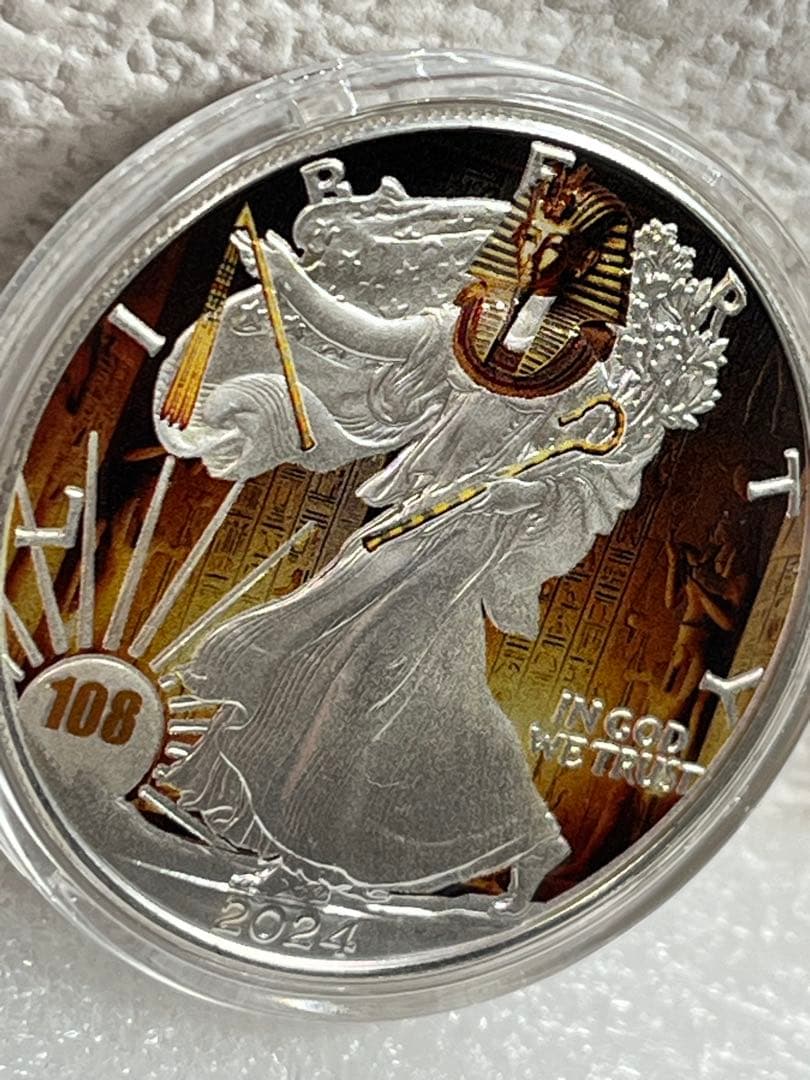 2024　ツタンカーメン　アメリカンイーグル　リバティ　1オンス　銀貨　