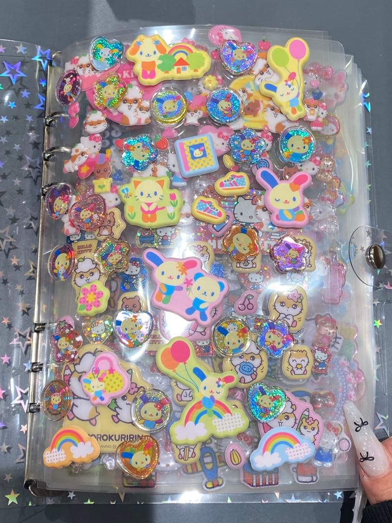 シール帳 完成品 A5 サンリオ ちいかわ しずくちゃん ボンボンドロップシール