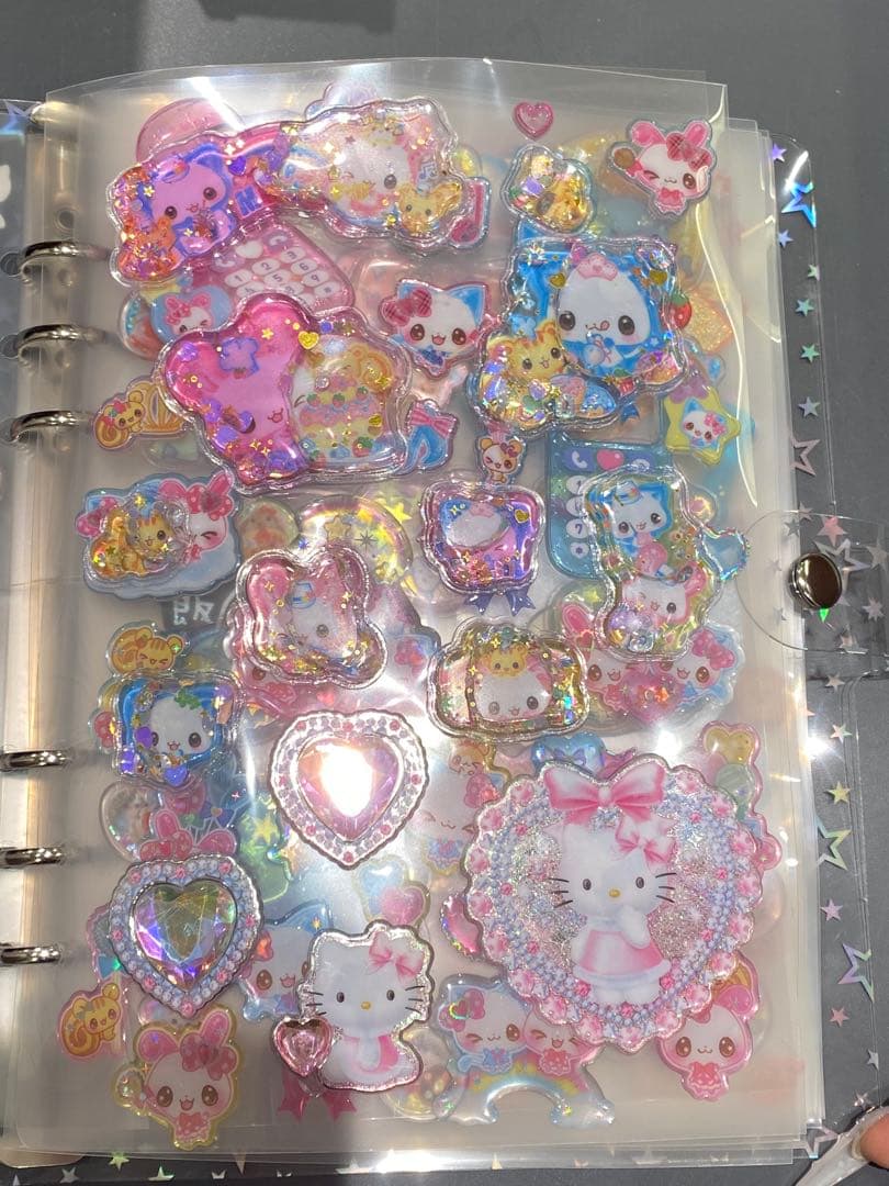 シール帳 完成品 A5 サンリオ ちいかわ しずくちゃん ボンボンドロップシール