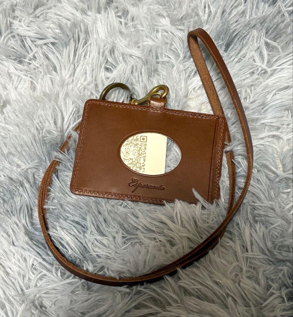 【新品未使用】Esperanto パスケース IDケース ブラウン