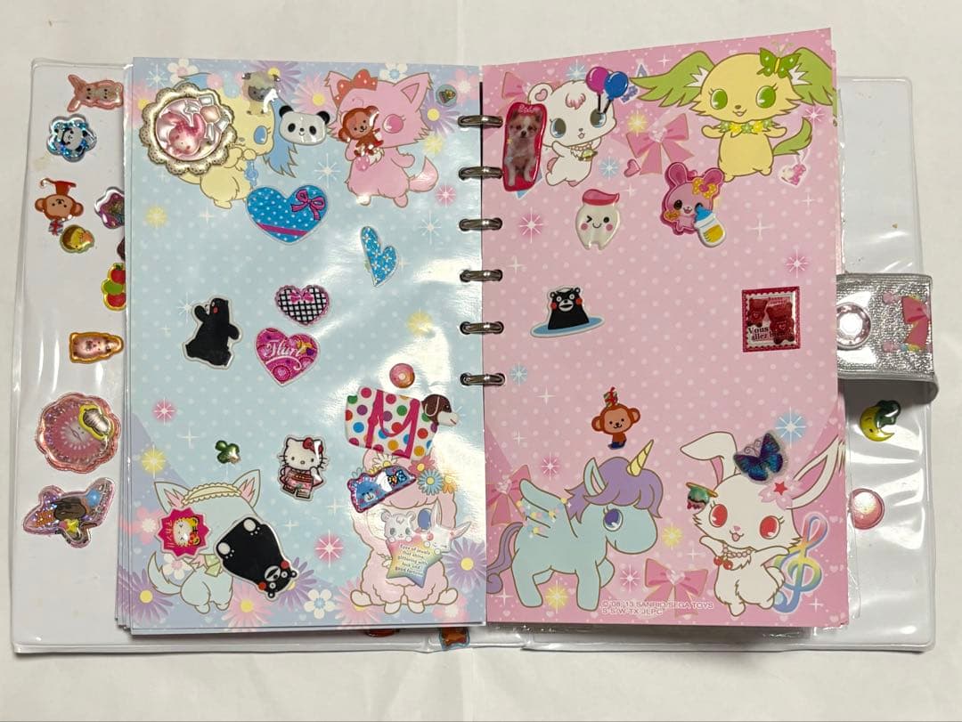【完成品】★希少 レア時物★ジュエルペット シール帳 バインダー付き 平成女児