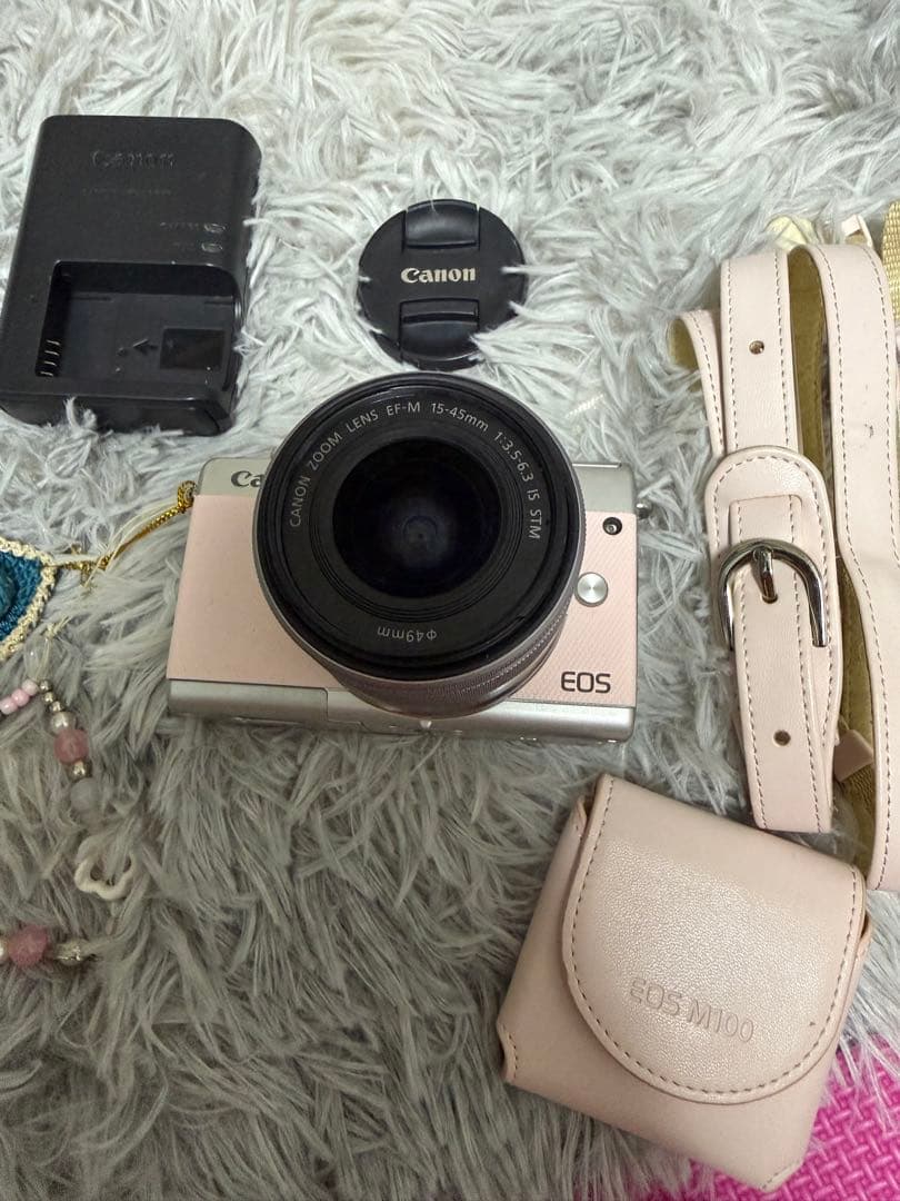 Canon EOS M100 ピンク EF-M 15-45mm
