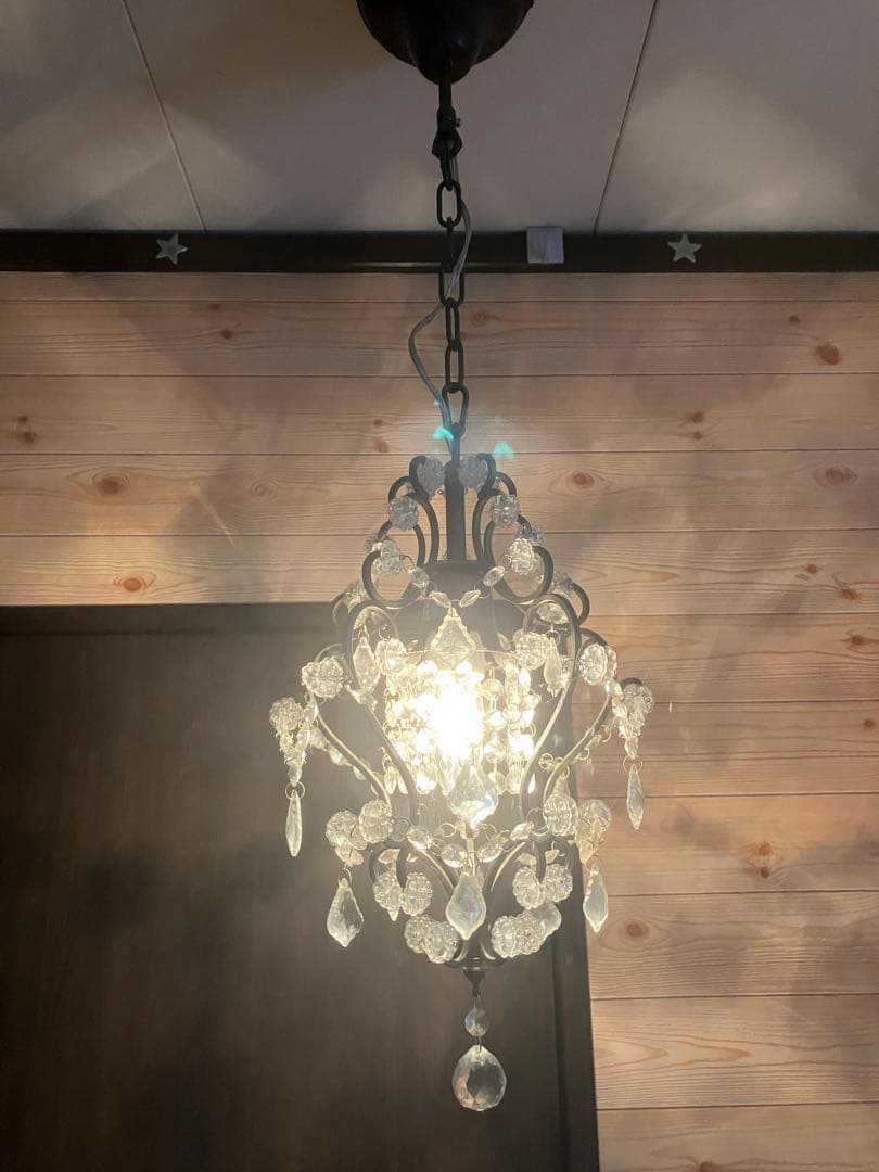 エレガントなクリスタルシャンデリア　No.OF-006/1 ランプ付