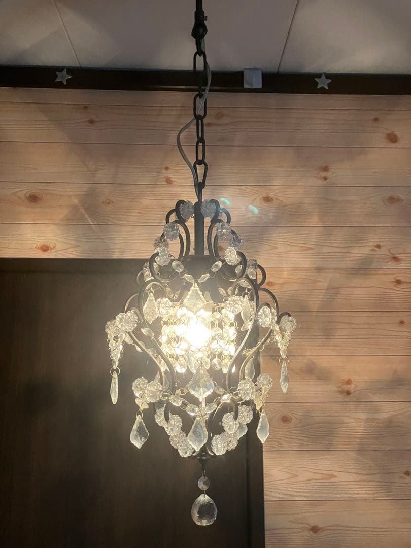 エレガントなクリスタルシャンデリア　No.OF-006/1 ランプ付