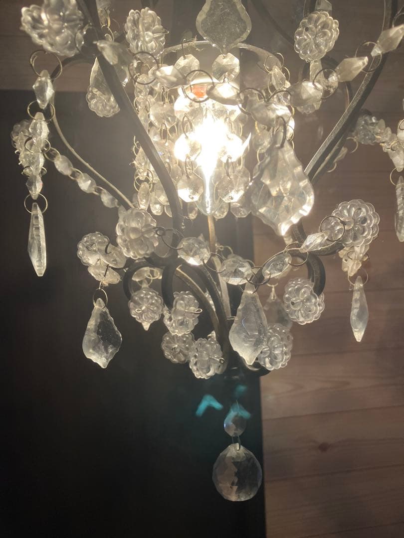 エレガントなクリスタルシャンデリア　No.OF-006/1 ランプ付