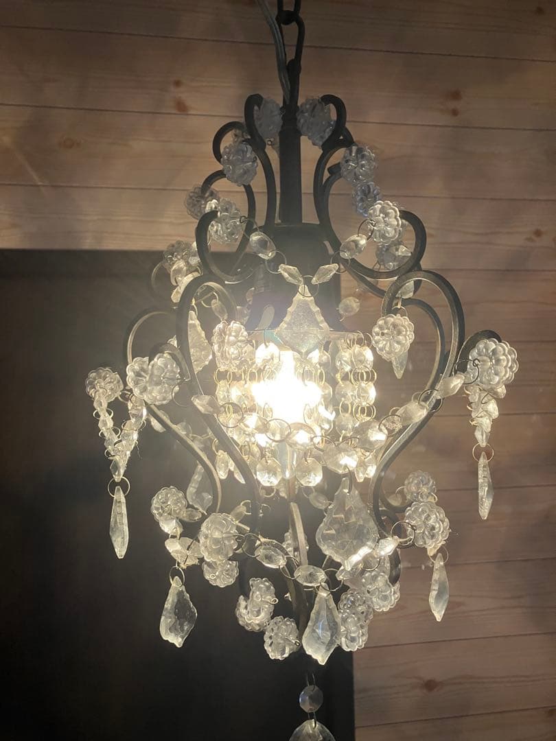 エレガントなクリスタルシャンデリア　No.OF-006/1 ランプ付