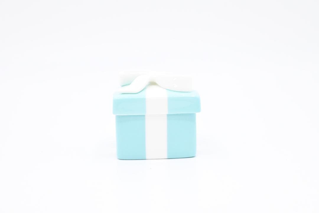 【超美品】Tiffany&Co.　小物入れ　陶器　ティファニー　ジュエリーケース