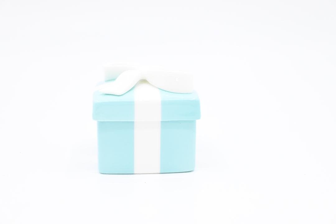 【超美品】Tiffany&Co.　小物入れ　陶器　ティファニー　ジュエリーケース