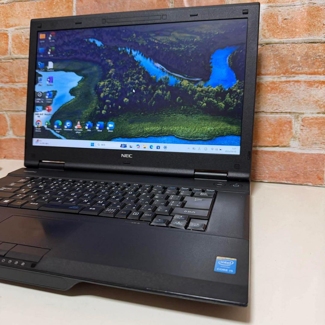 NECノートPC Corei5 SSDメモリ8GB Windows11オフィス付