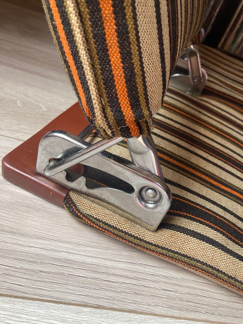 【期間限定値下げ中】昭和レトロ折り畳み座椅子　2脚セット　コンパクト　ビンテージ