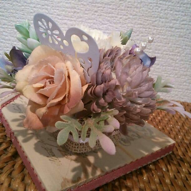 母の日カーネーションプレート②アレンジ光触媒