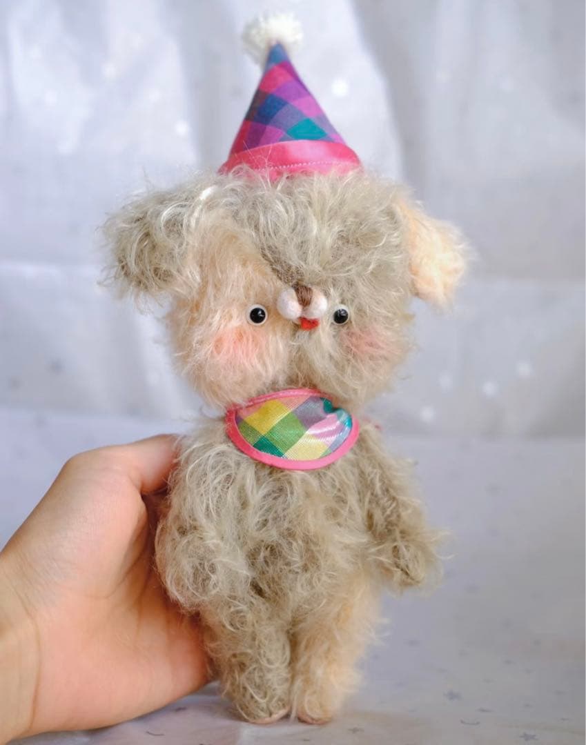 パーティワンワン 犬 アーティストベア ハンドメイド 海外作家様 ぬいぐるみ