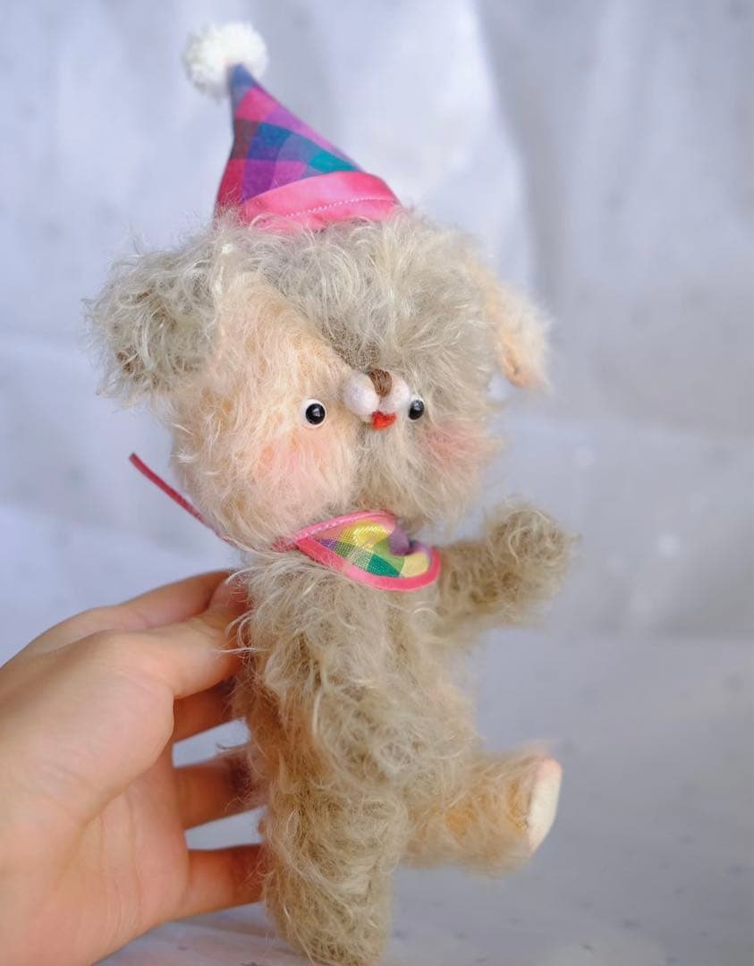 パーティワンワン 犬 アーティストベア ハンドメイド 海外作家様 ぬいぐるみ