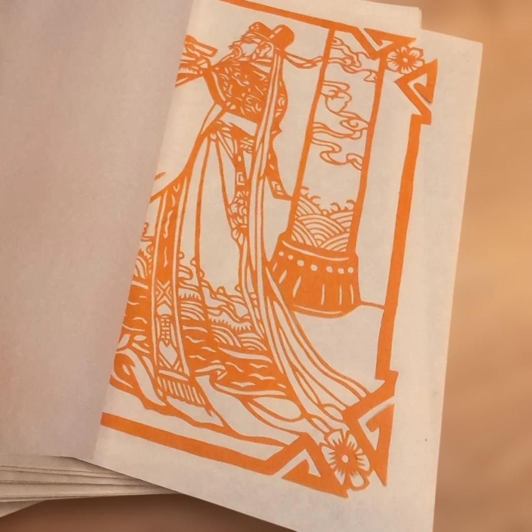 中国民間刻紙 三国志 切絵 50枚セット ヴィンテージ 工芸品