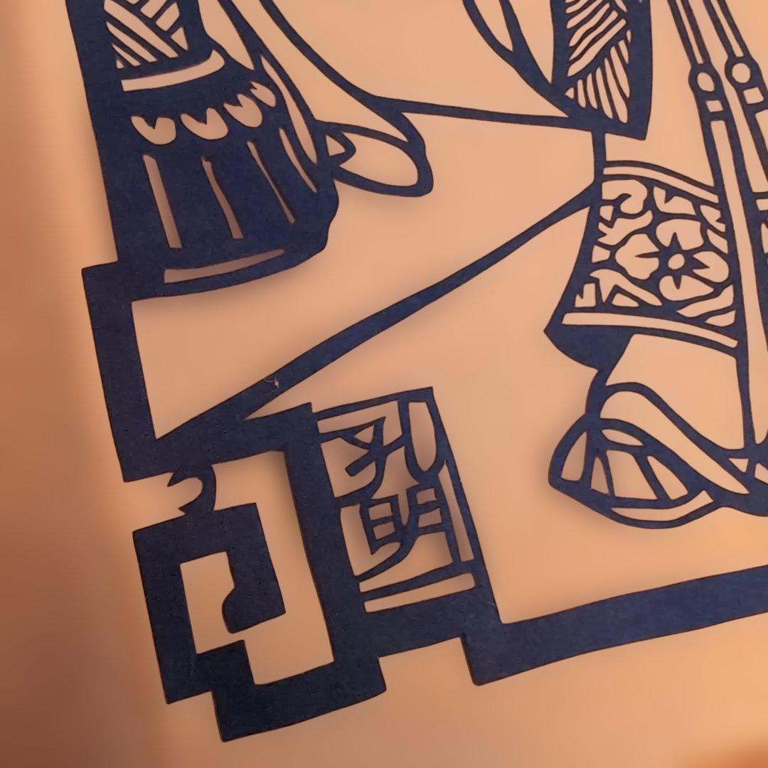 中国民間刻紙 三国志 切絵 50枚セット ヴィンテージ 工芸品