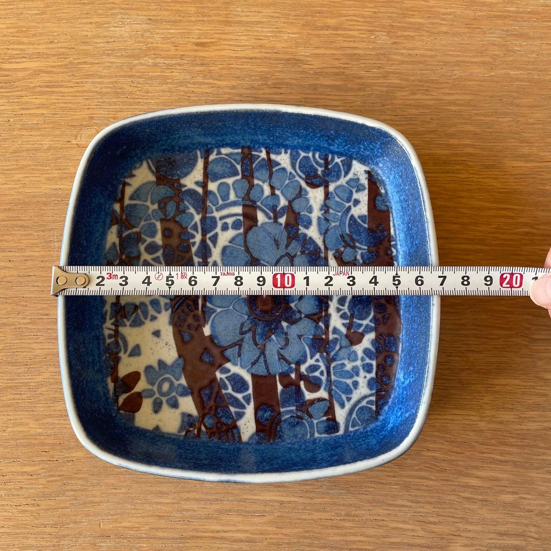 【美品】ロイヤルコペンハーゲン　バッカ　角皿　ブルー