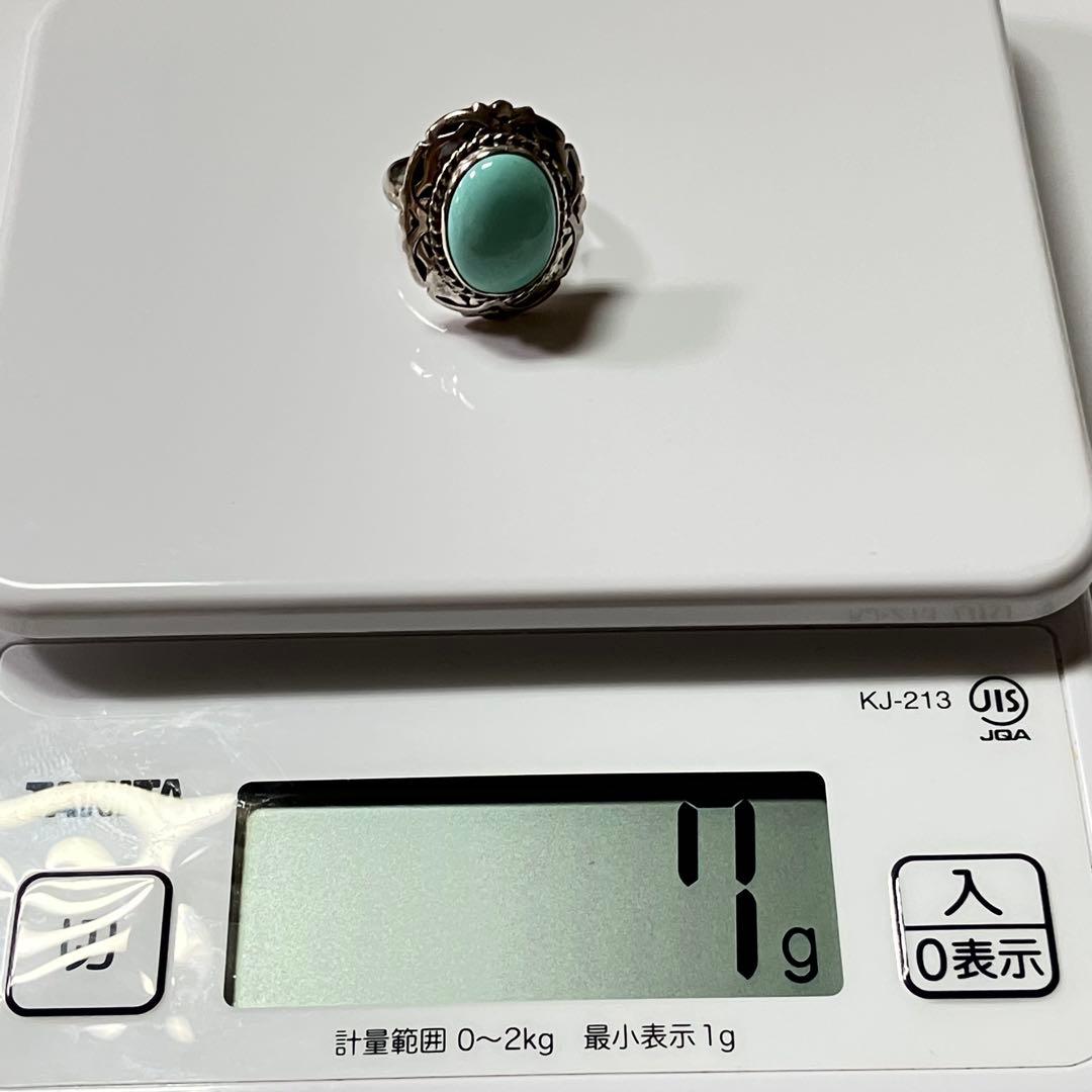 Mexico 925 リング　vintage メキシカンジュエリー　ターコイズ