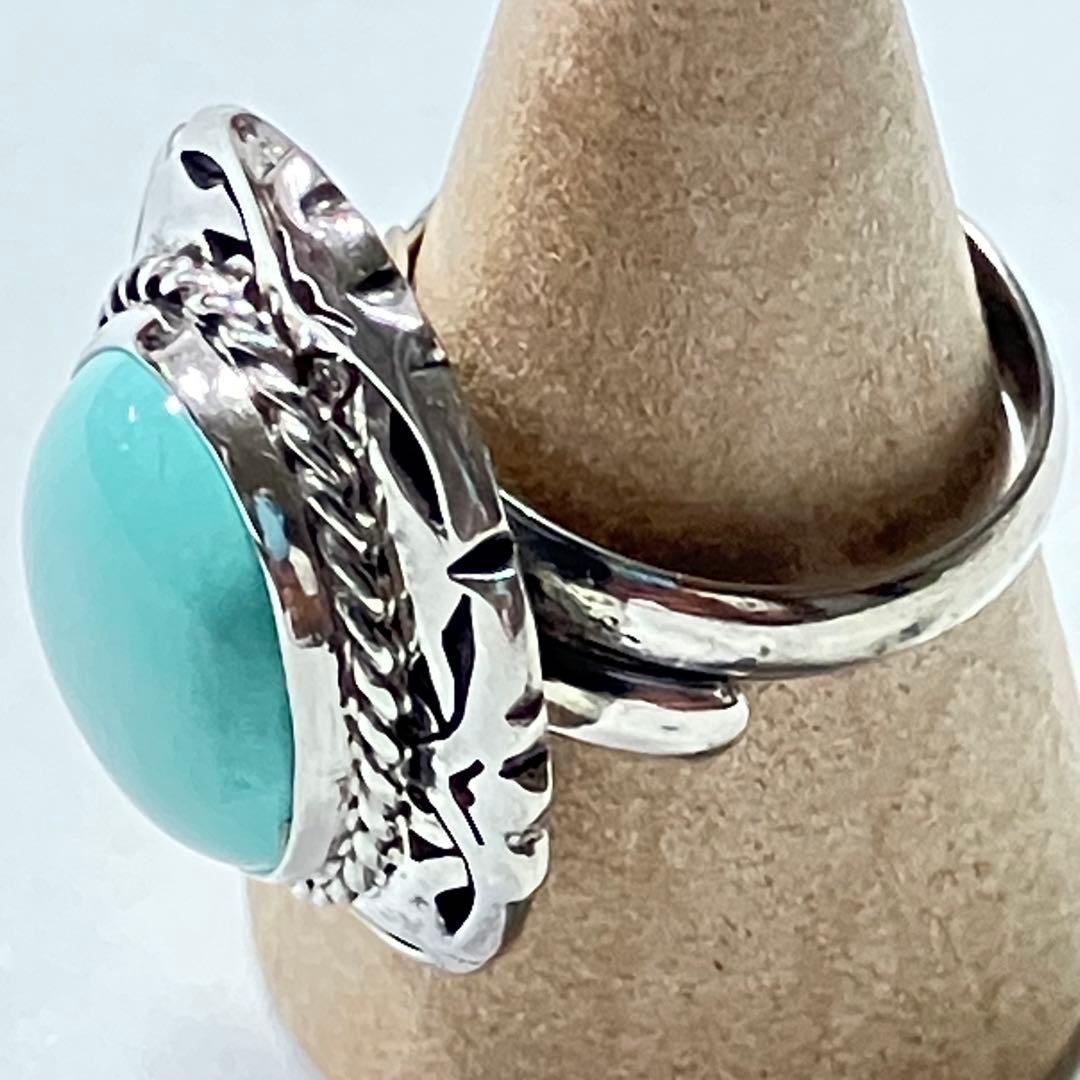 Mexico 925 リング　vintage メキシカンジュエリー　ターコイズ
