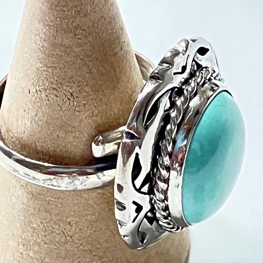 Mexico 925 リング　vintage メキシカンジュエリー　ターコイズ