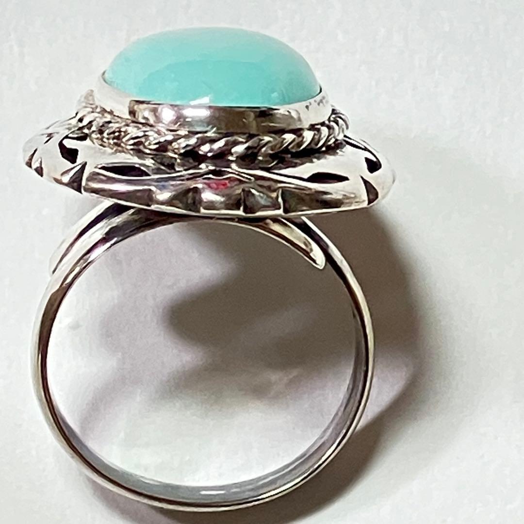 Mexico 925 リング　vintage メキシカンジュエリー　ターコイズ