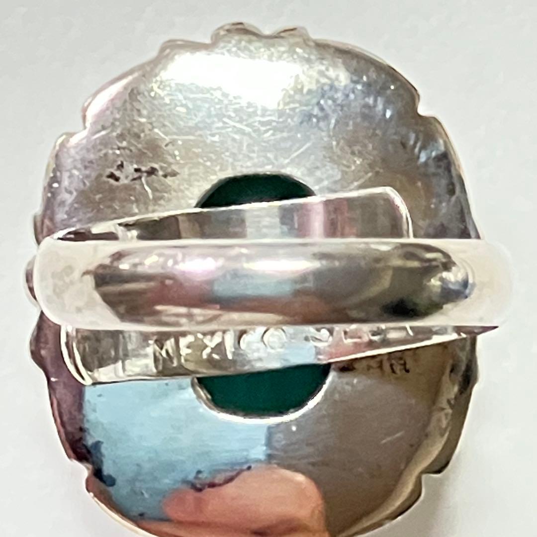 Mexico 925 リング　vintage メキシカンジュエリー　ターコイズ