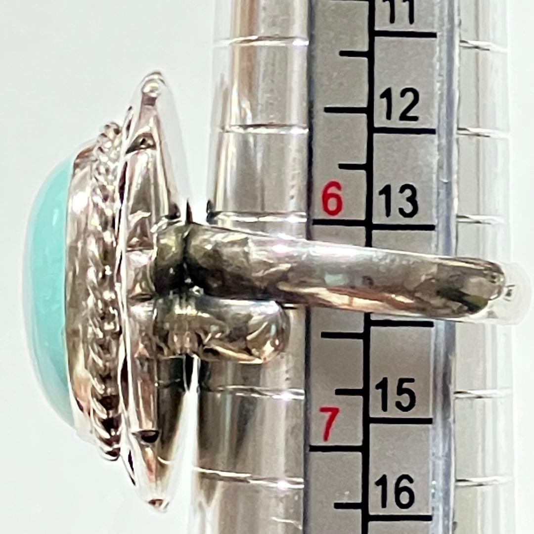 Mexico 925 リング　vintage メキシカンジュエリー　ターコイズ