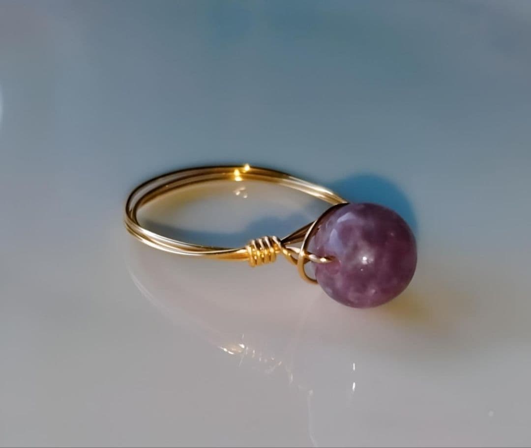 Kgf14 希少石 天然石 ユタ州産 ティファニーストーン リング