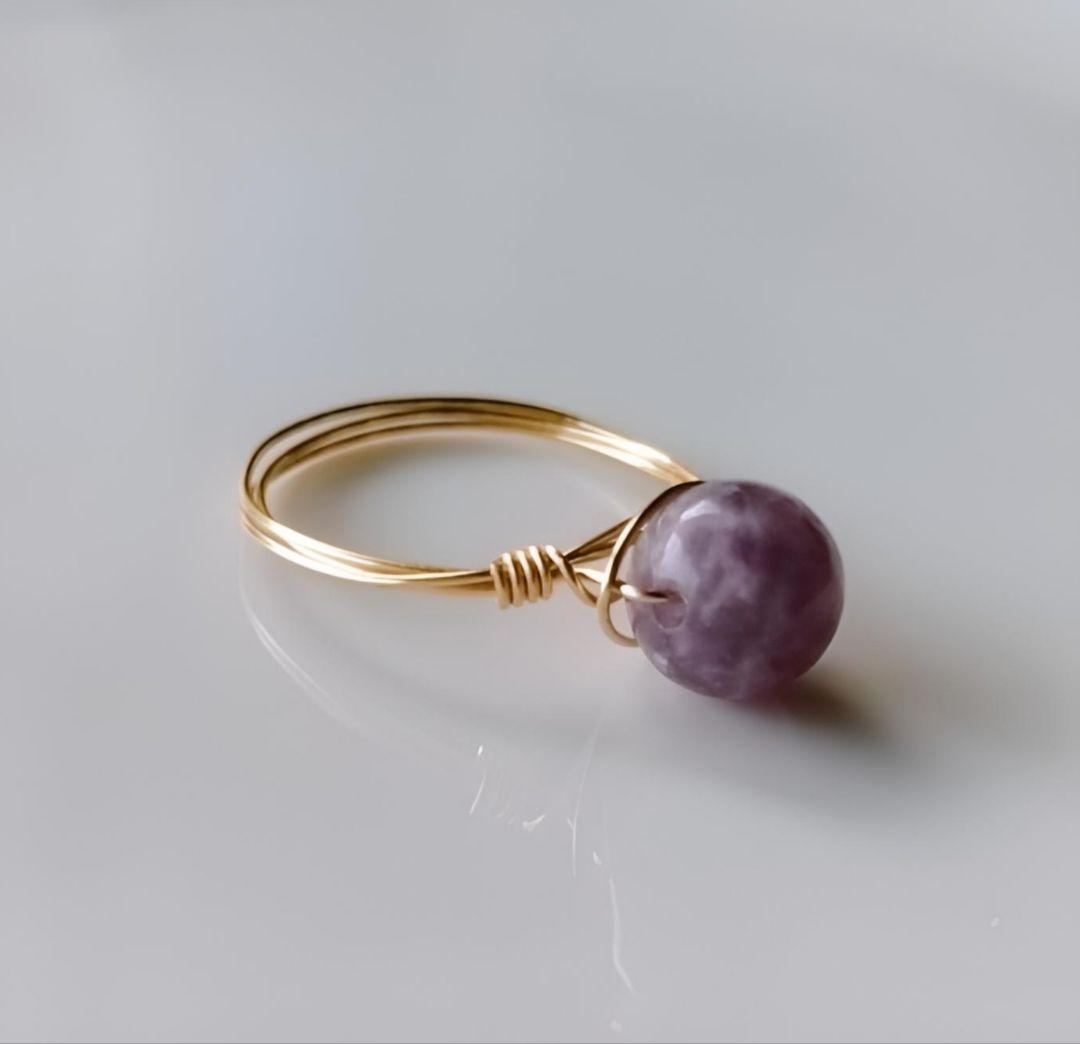 Kgf14 希少石 天然石 ユタ州産 ティファニーストーン リング