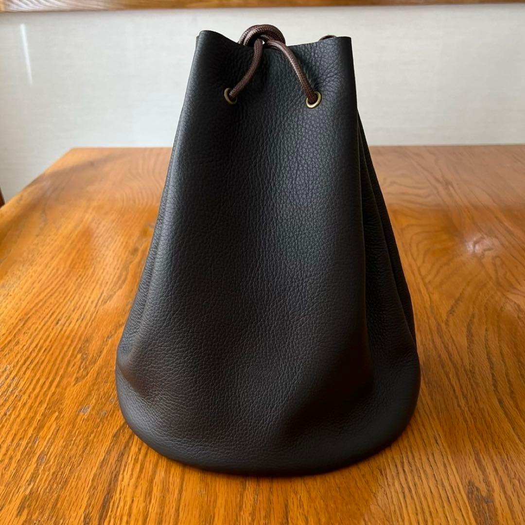 巾着バック2個まとめ買い　コードストッパー付き　ハンドメイド　手縫い