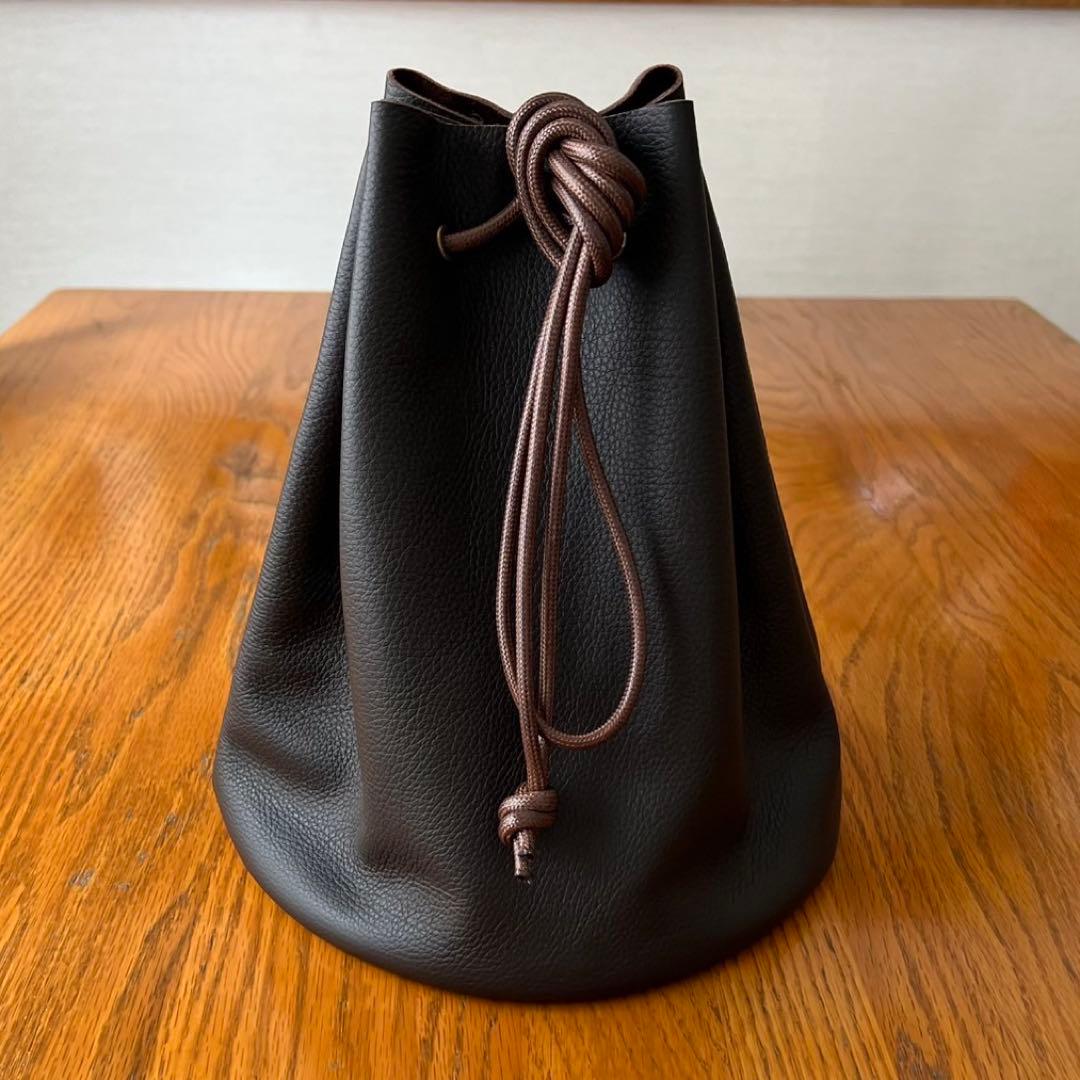 巾着バック2個まとめ買い　コードストッパー付き　ハンドメイド　手縫い