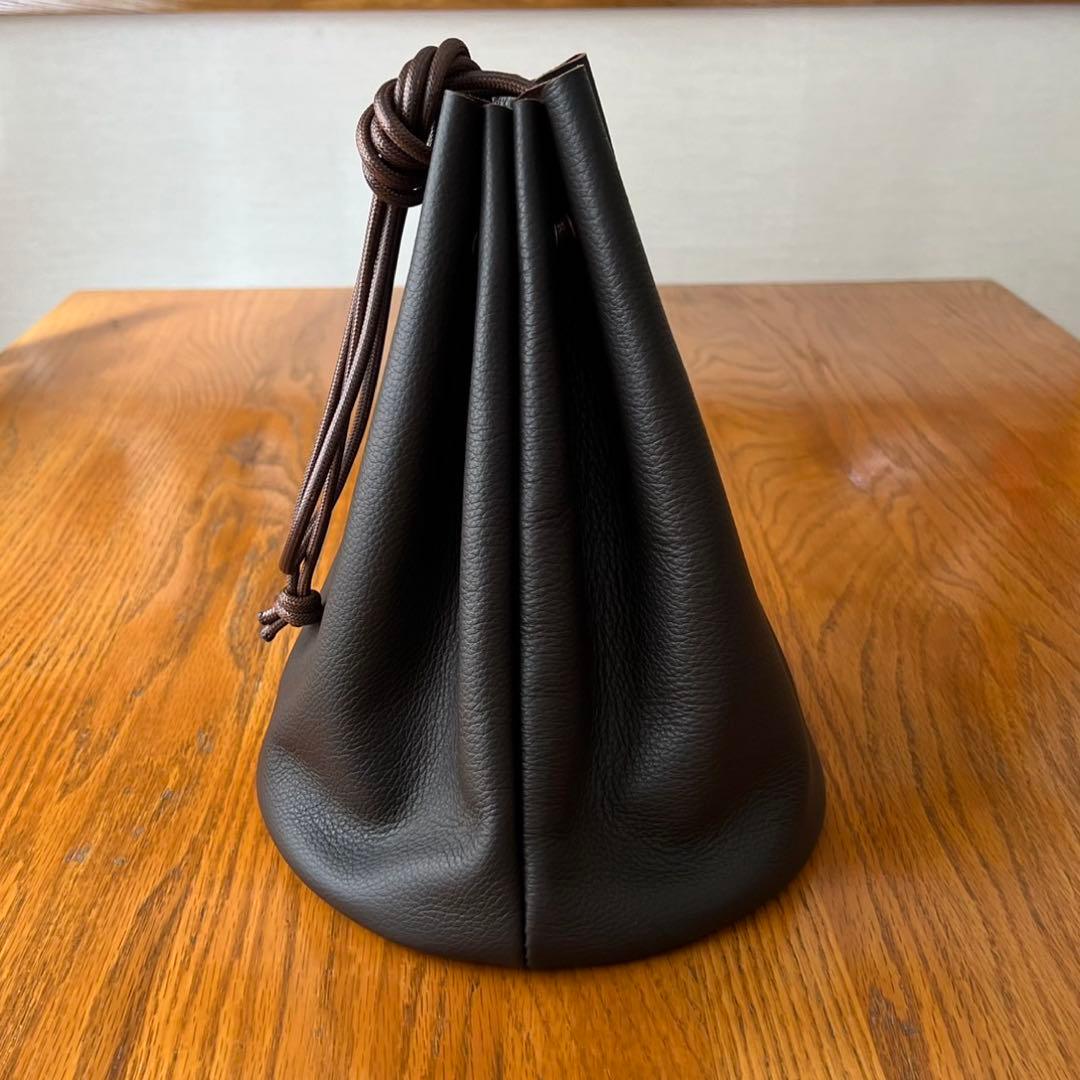 巾着バック2個まとめ買い　コードストッパー付き　ハンドメイド　手縫い