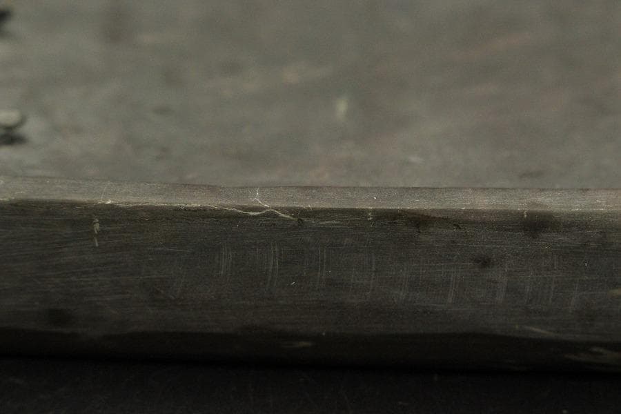 端渓 刻山水 硯 中国美術 民国 文房四宝(ZE840)