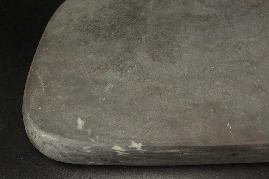 端渓 刻山水 硯 中国美術 民国 文房四宝(ZE840)