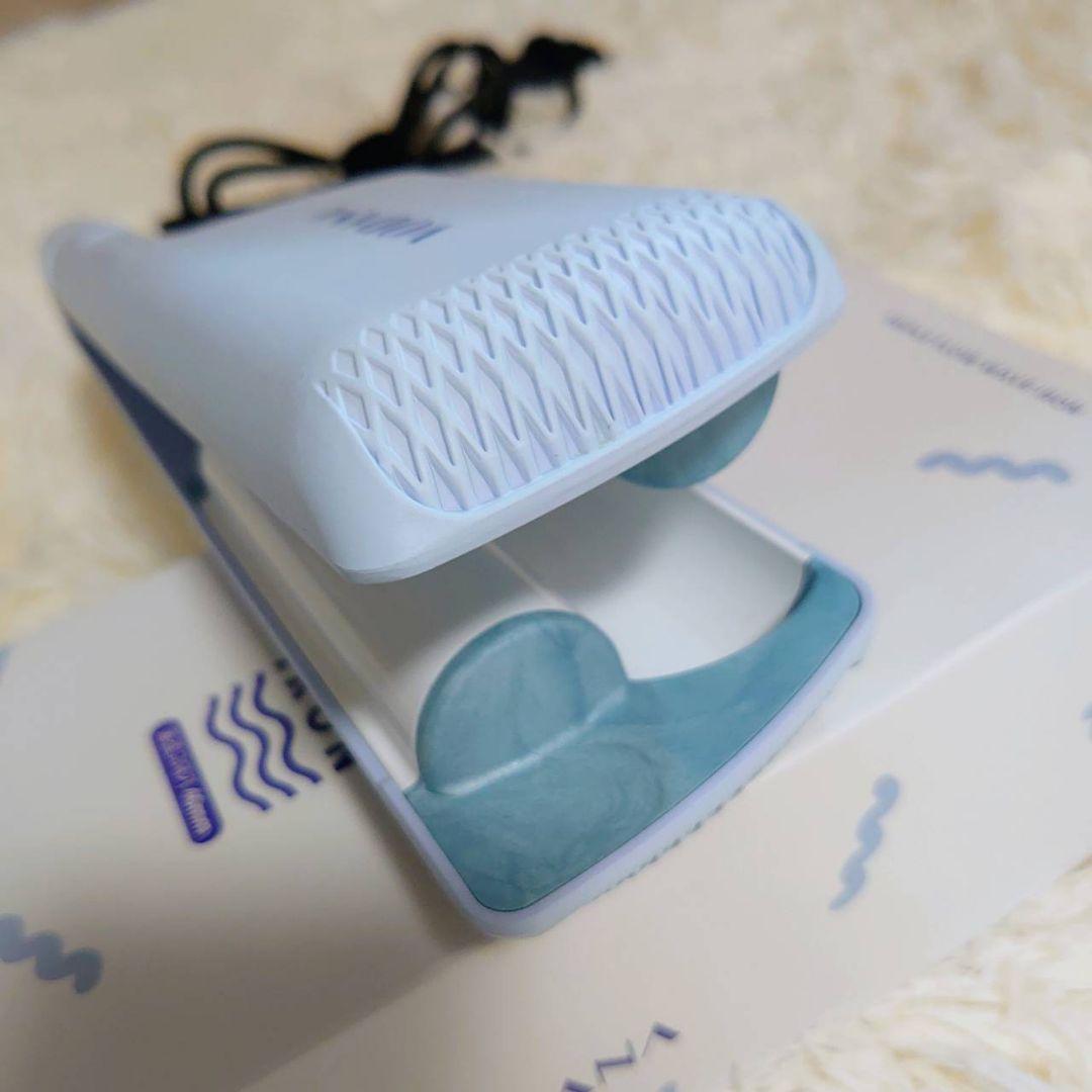 VODANA トリプルフローウェーブアイロン クリーミーブルー 40mm