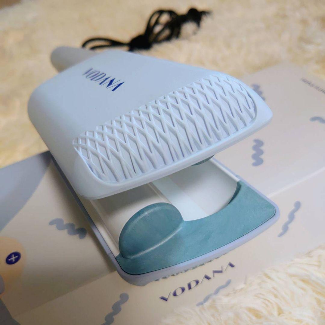 VODANA トリプルフローウェーブアイロン クリーミーブルー 40mm