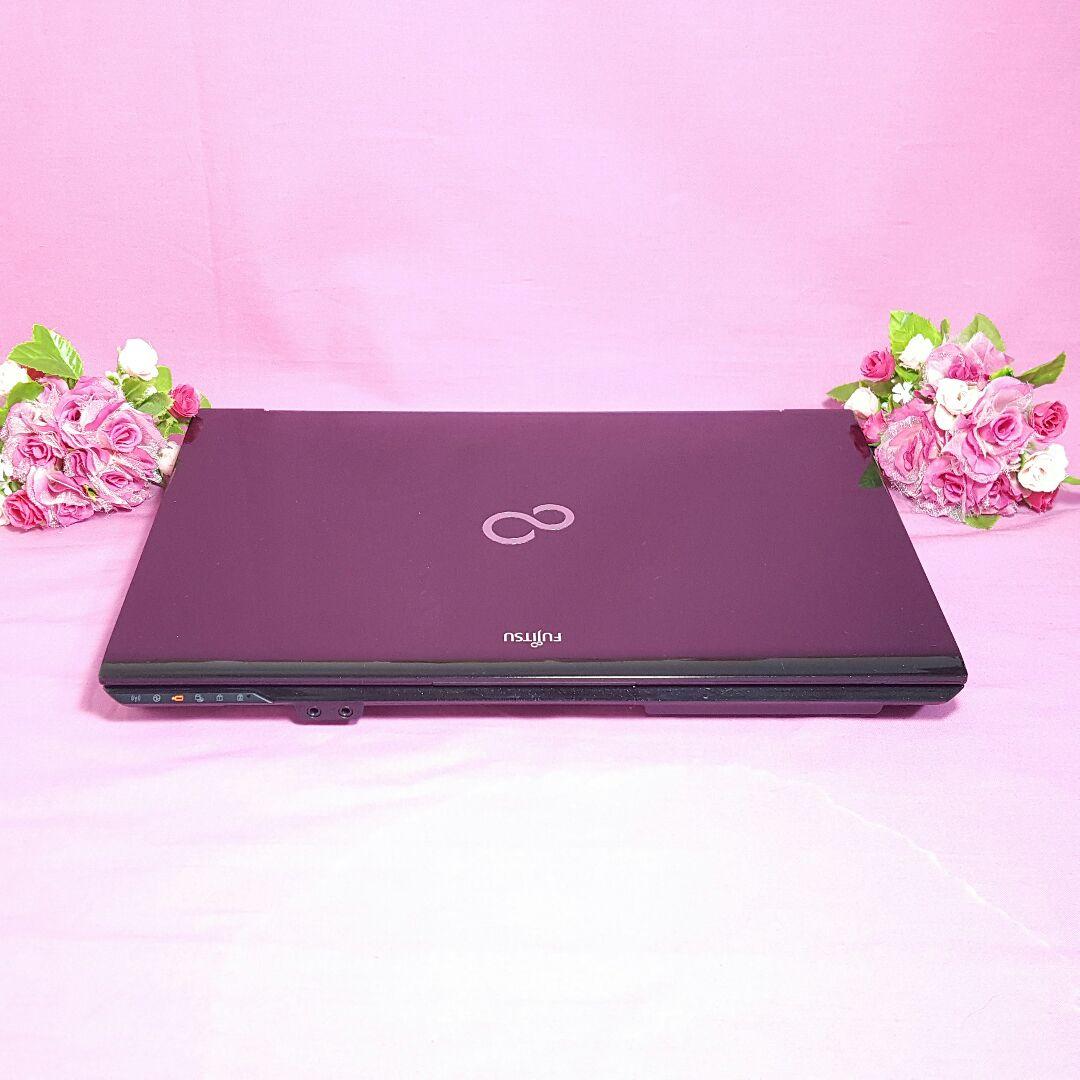 富士通/Win10/大容量500G/高速メモリ4G/WEBカメラ搭載/テレワーク