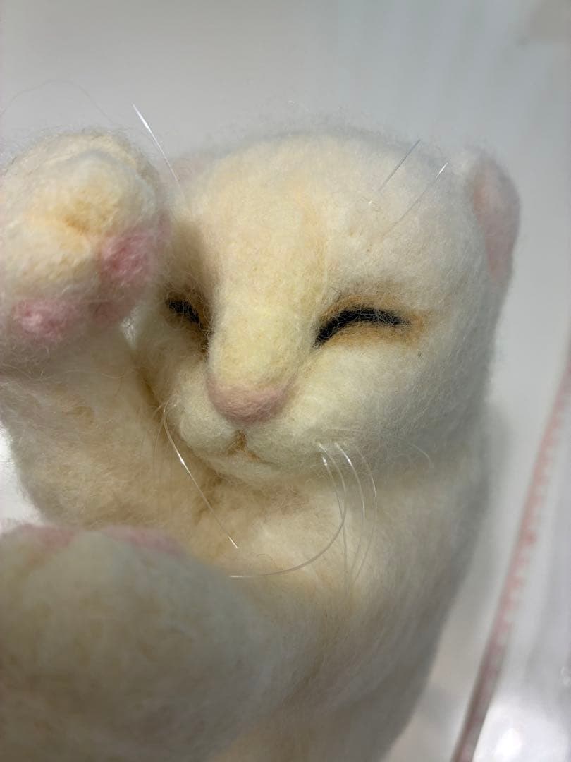 猫鍋　茶トラ　白猫　羊毛フェルト ☆鍋は付きません☆