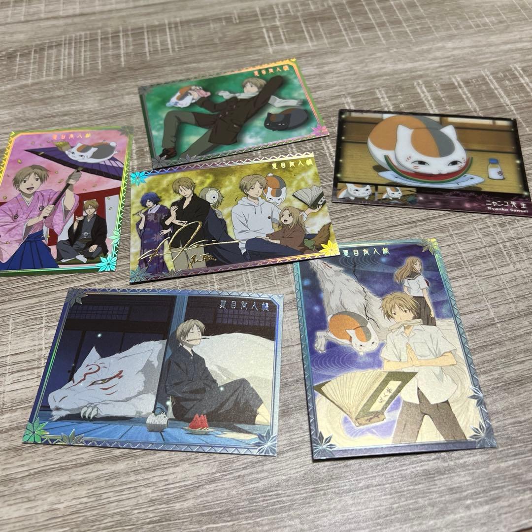 【入手困難】★金箔サイン入り★夏目友人帳　絵巻物トレカ6枚